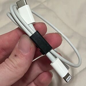 Apple White and Black USB-C to Lightning Cable